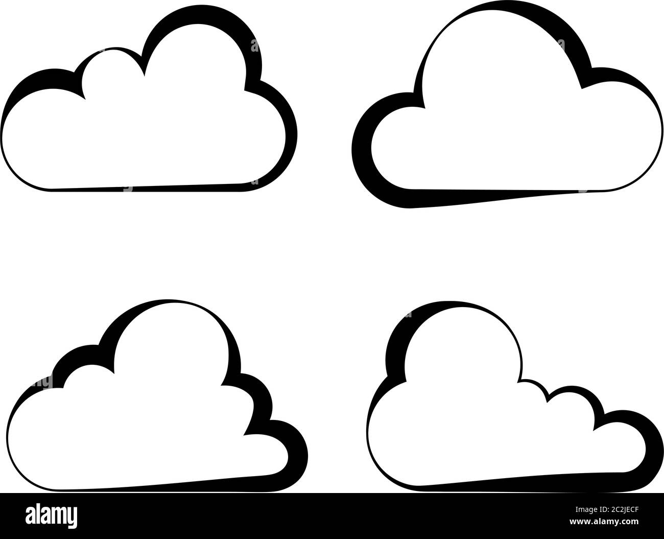 Cloud Icon Design Vector Art Illustration Stock Vector Image & Art - Alamy