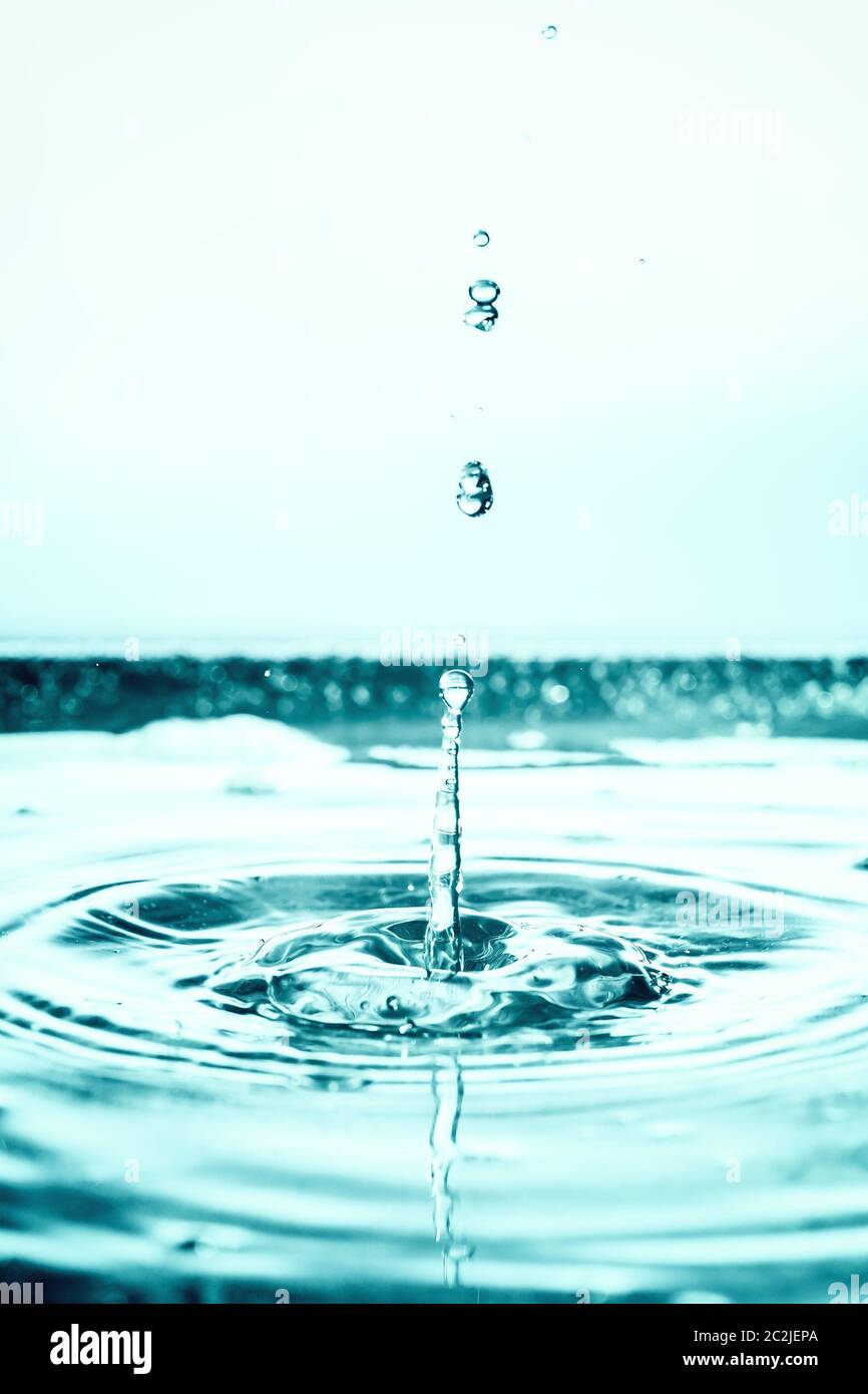 water drop background Stock Photo
