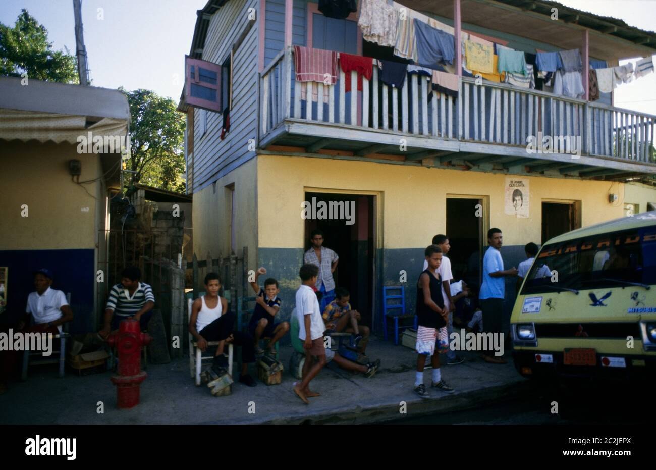 Sosua Dominican Republic People In Street Stock Photo Alamy