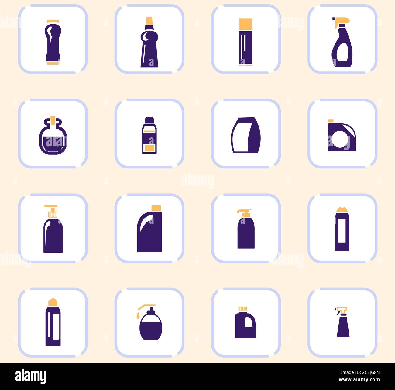 Household chemicals icon set for web sites and user interface Stock ...