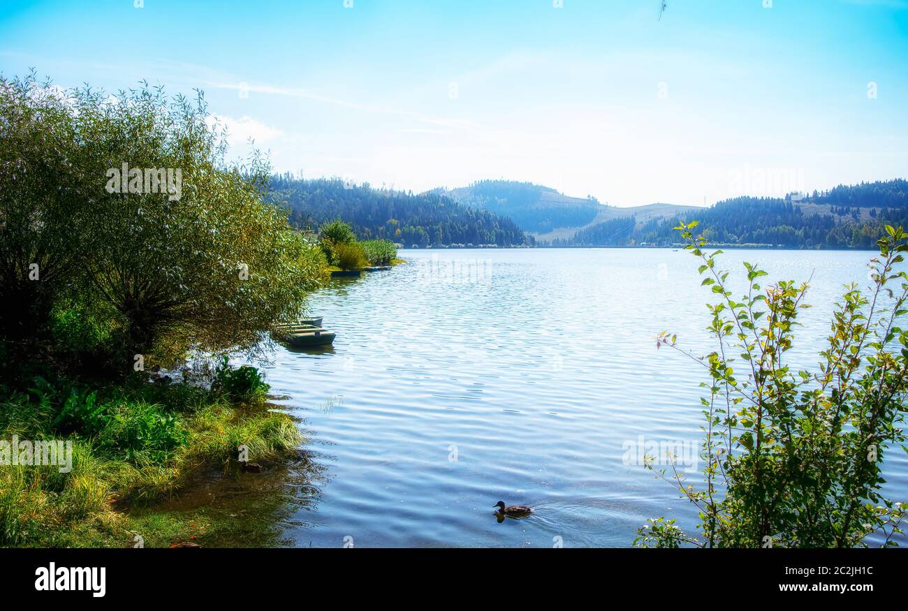 Palcmanska masa lake in Dedinky. Stock Photo
