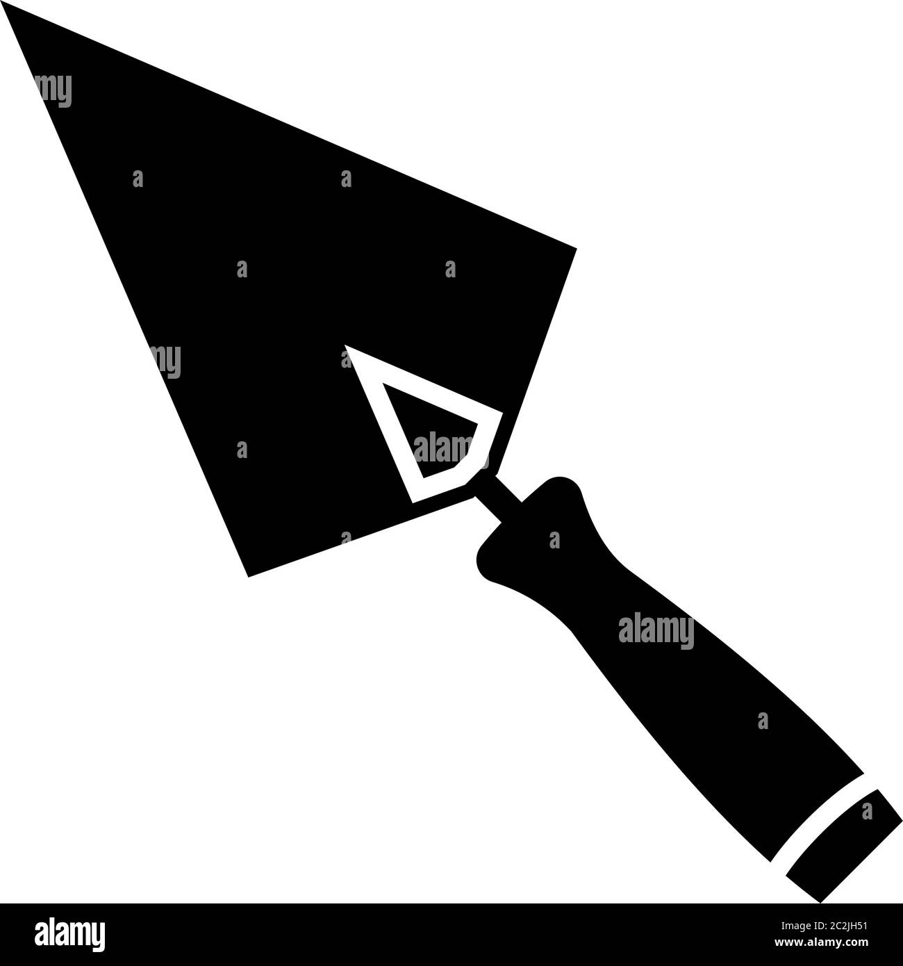 Trowel Icon, Trowel Vector Art Illustration Stock Vector Image & Art