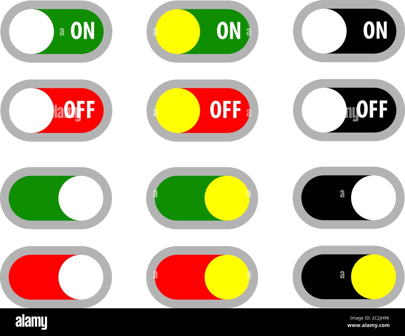 On Off Switch Icon, Switch Icon Vector Art Illustration Stock Vector ...