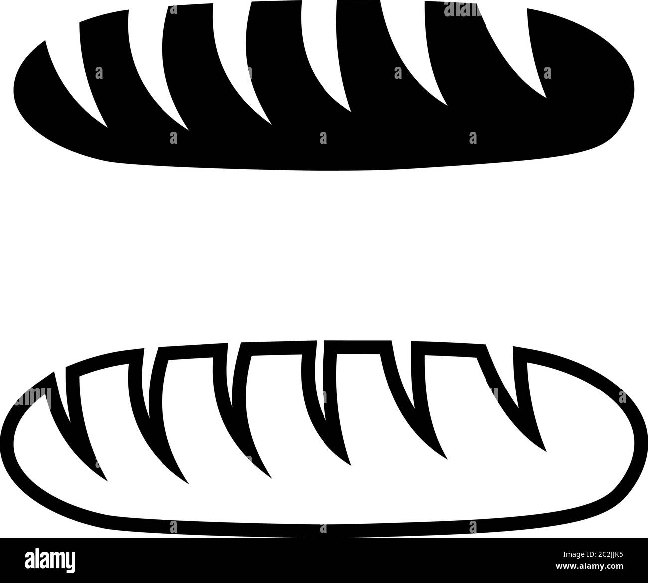French Bread Icon Vector Art Illustration Stock Vector Image & Art - Alamy
