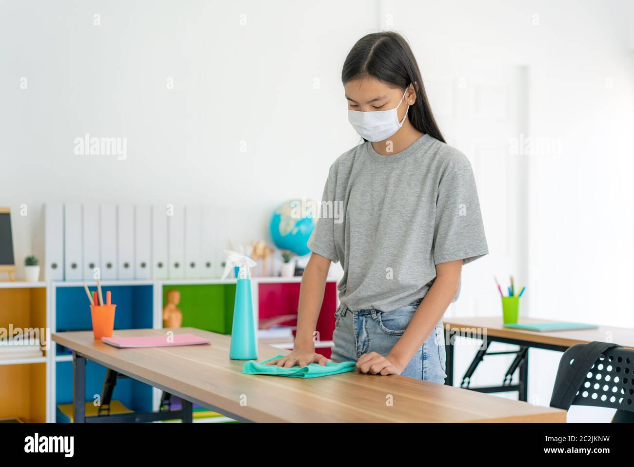 Student cleaning classroom hires stock photography and images Alamy