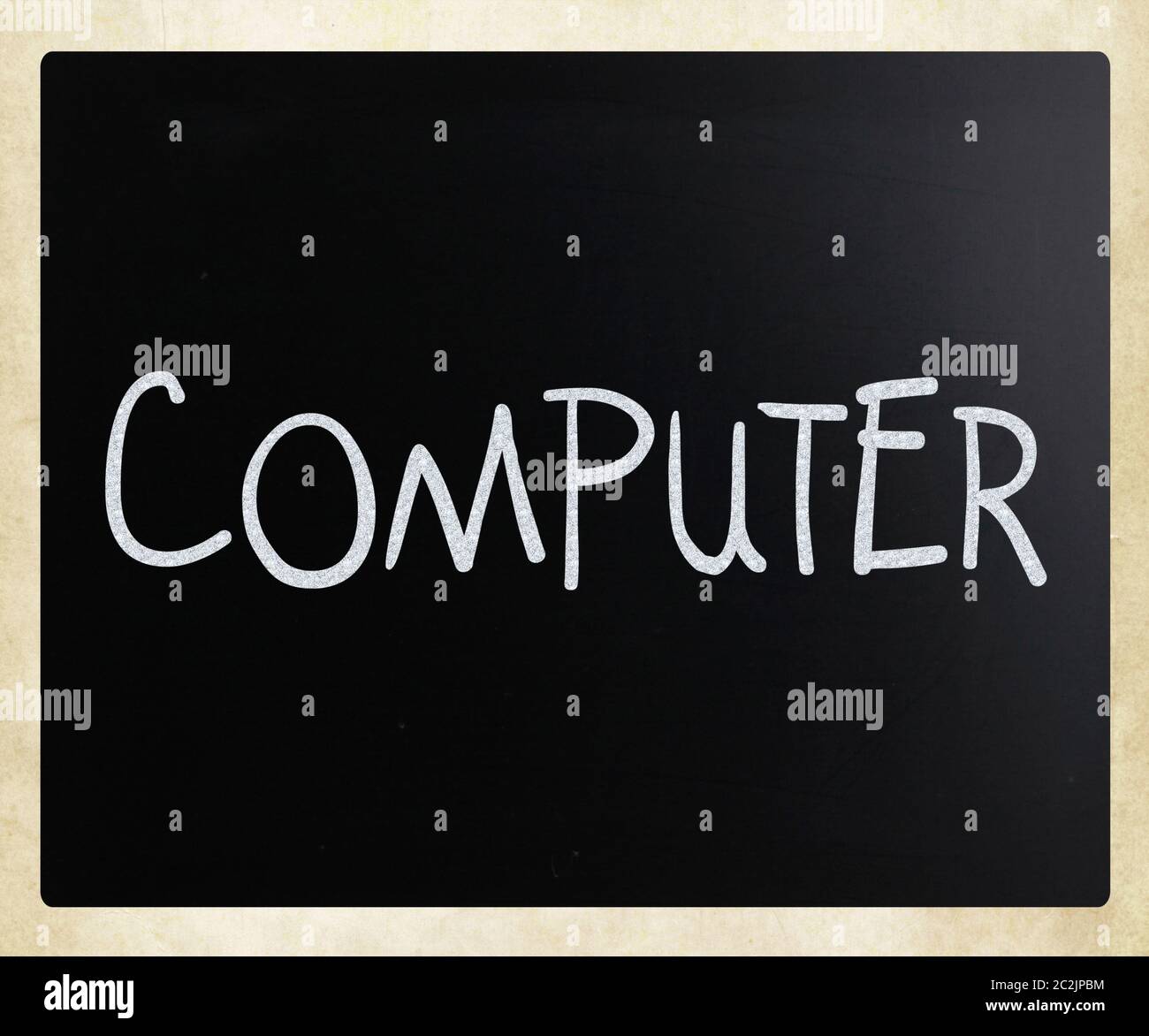 Computer handwritten white chalk hi-res stock photography and images ...