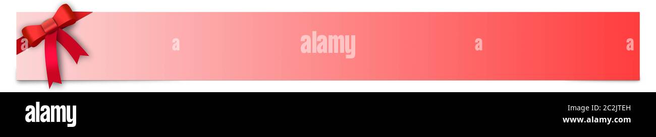 Release Text Red Ribboned Banner with red ribbon and place for your text to different occasions ...