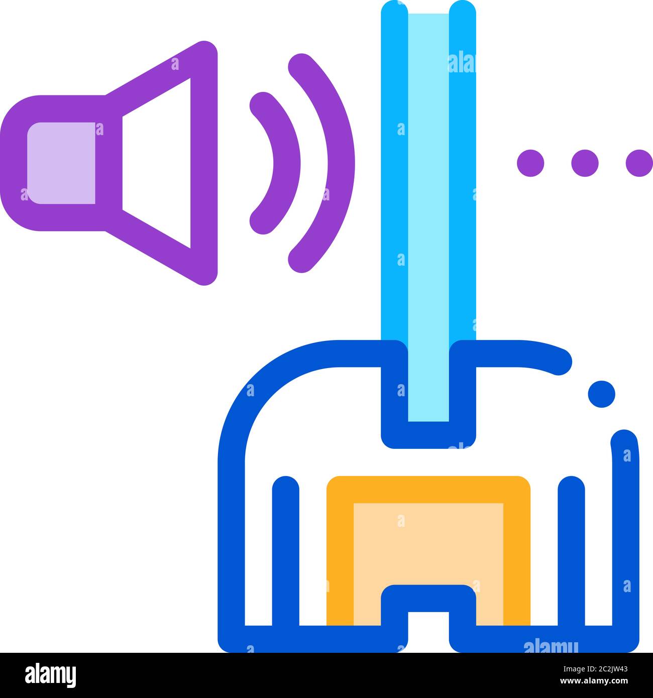 soundproof window glass icon vector outline illustration Stock Vector ...