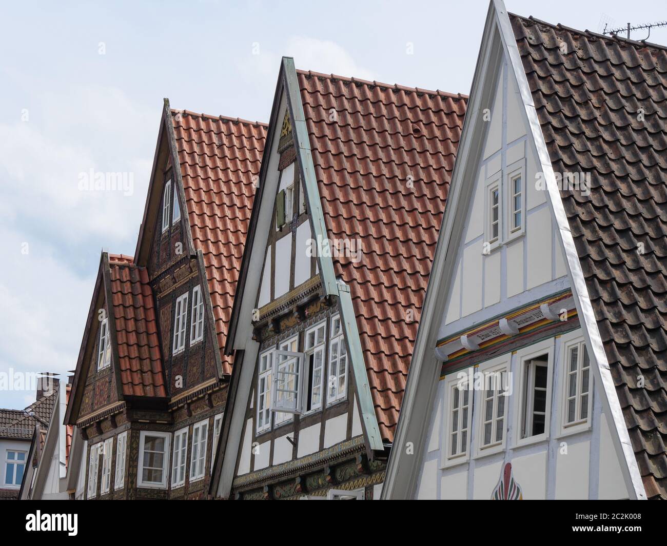 the city of detmold anf the famous hermannsdenkmal in germany Stock Photo