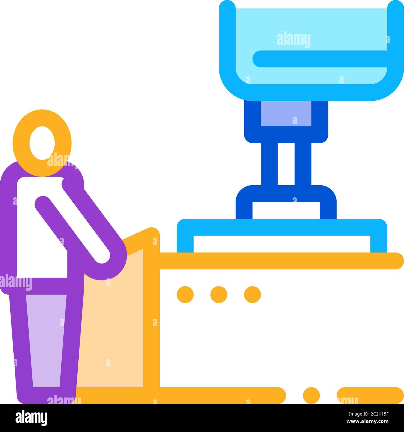 glass making icon vector outline illustration Stock Vector Image & Art ...