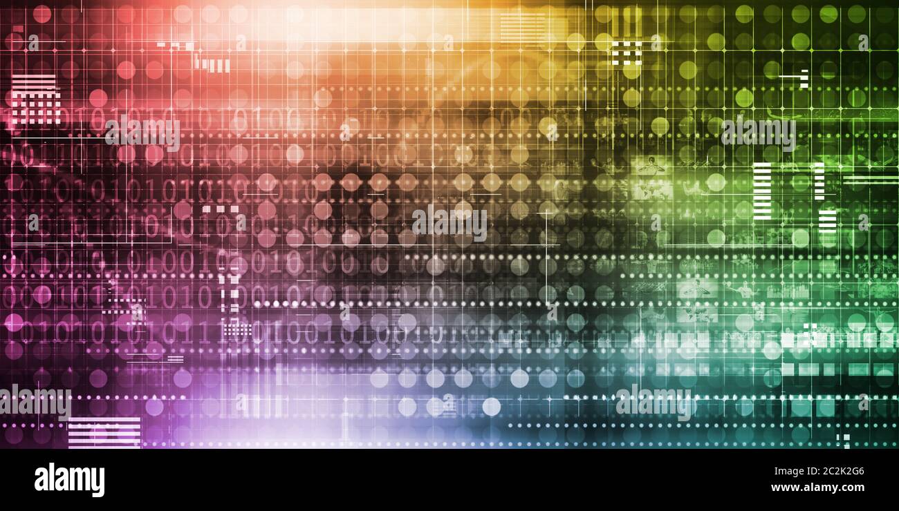 Digital Identity Management as New Technology Art Stock Photo