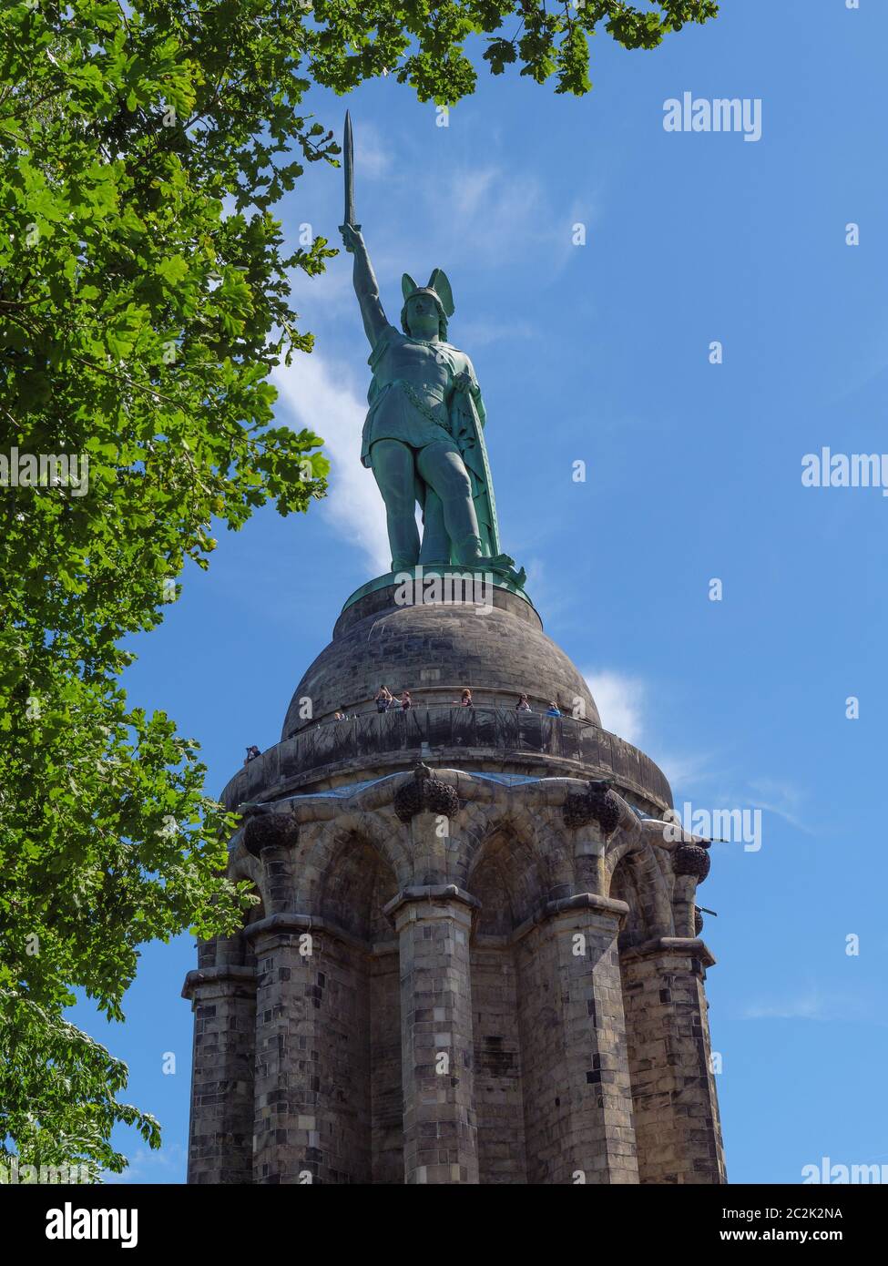 the city of detmold anf the famous hermannsdenkmal in germany Stock Photo