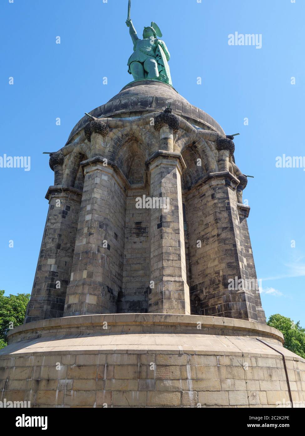 the city of detmold anf the famous hermannsdenkmal in germany Stock Photo