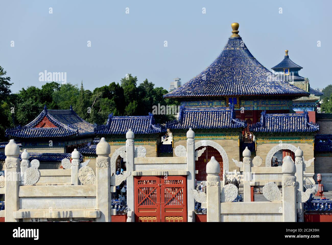 Temple of Heaven: Imperial Vault of Heaven. Beijing, China Stock Photo
