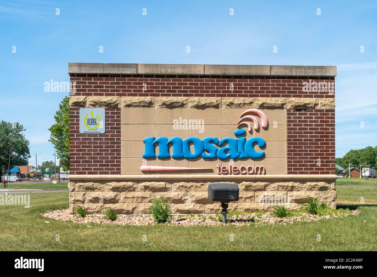 CAMERON, WI/USA JUNE 14, 2020 Mosaic headquarters exterior