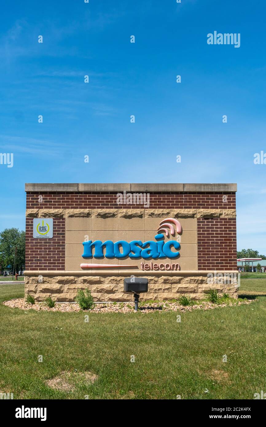 CAMERON, WI/USA JUNE 14, 2020 Mosaic headquarters exterior