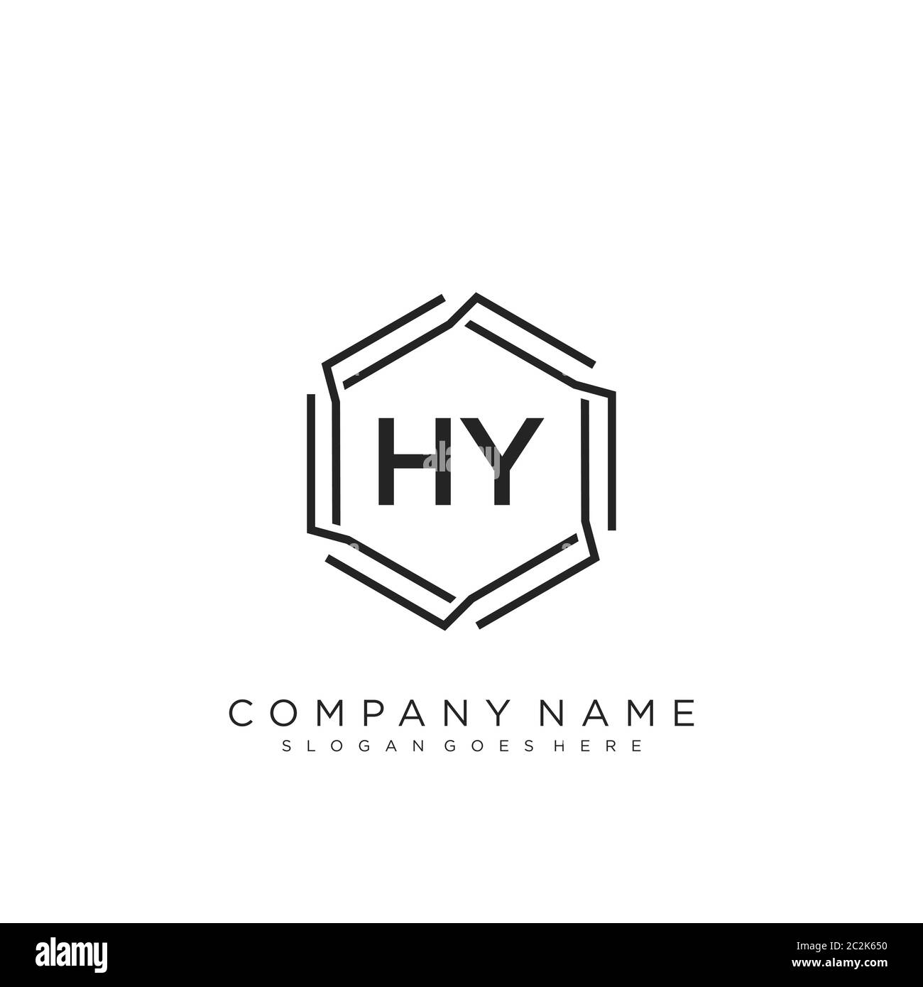 Hy initials logo Stock Vector Images - Alamy