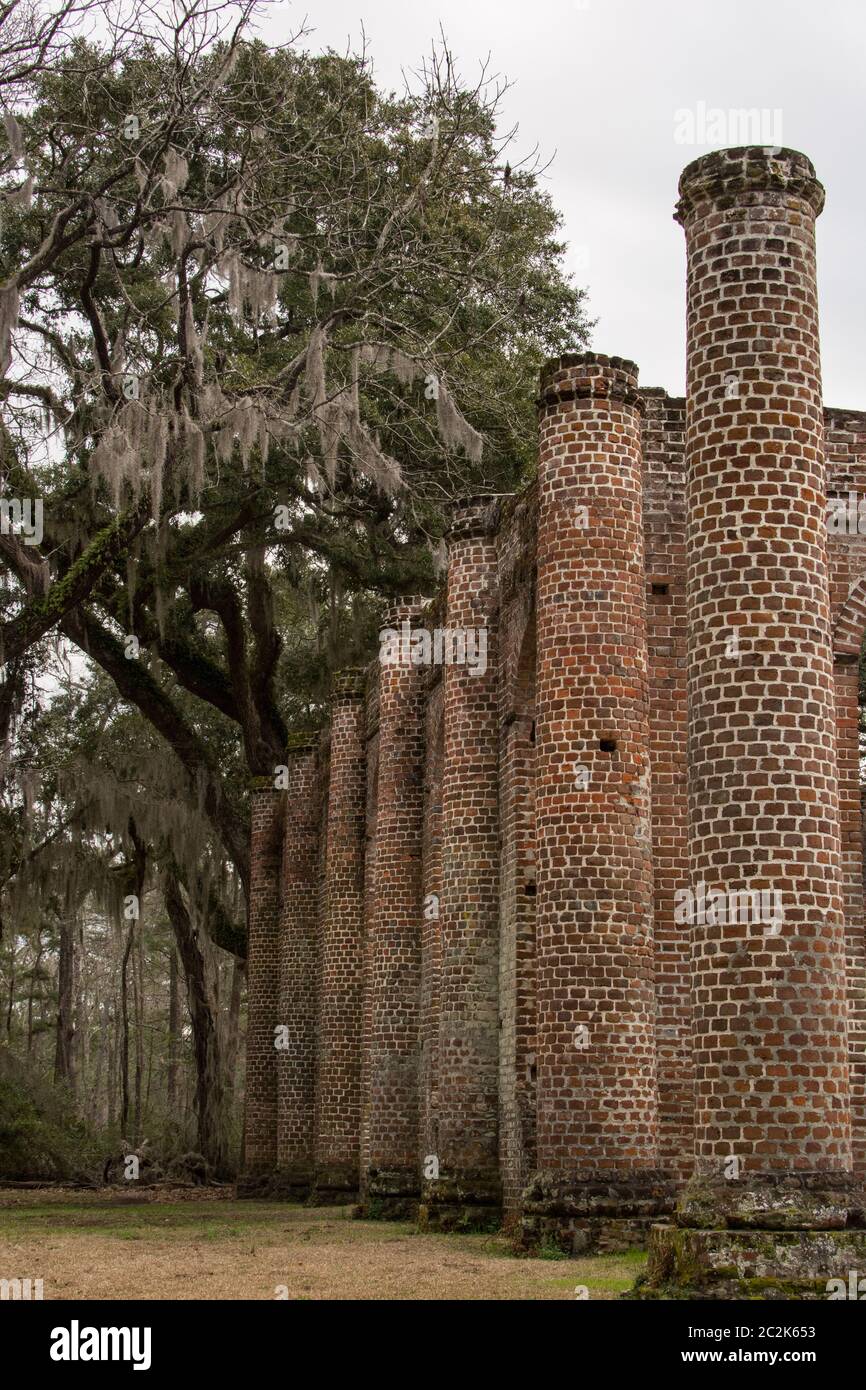 The Old Shelton Church ruins in Yemassee, SC is a mustsee destination