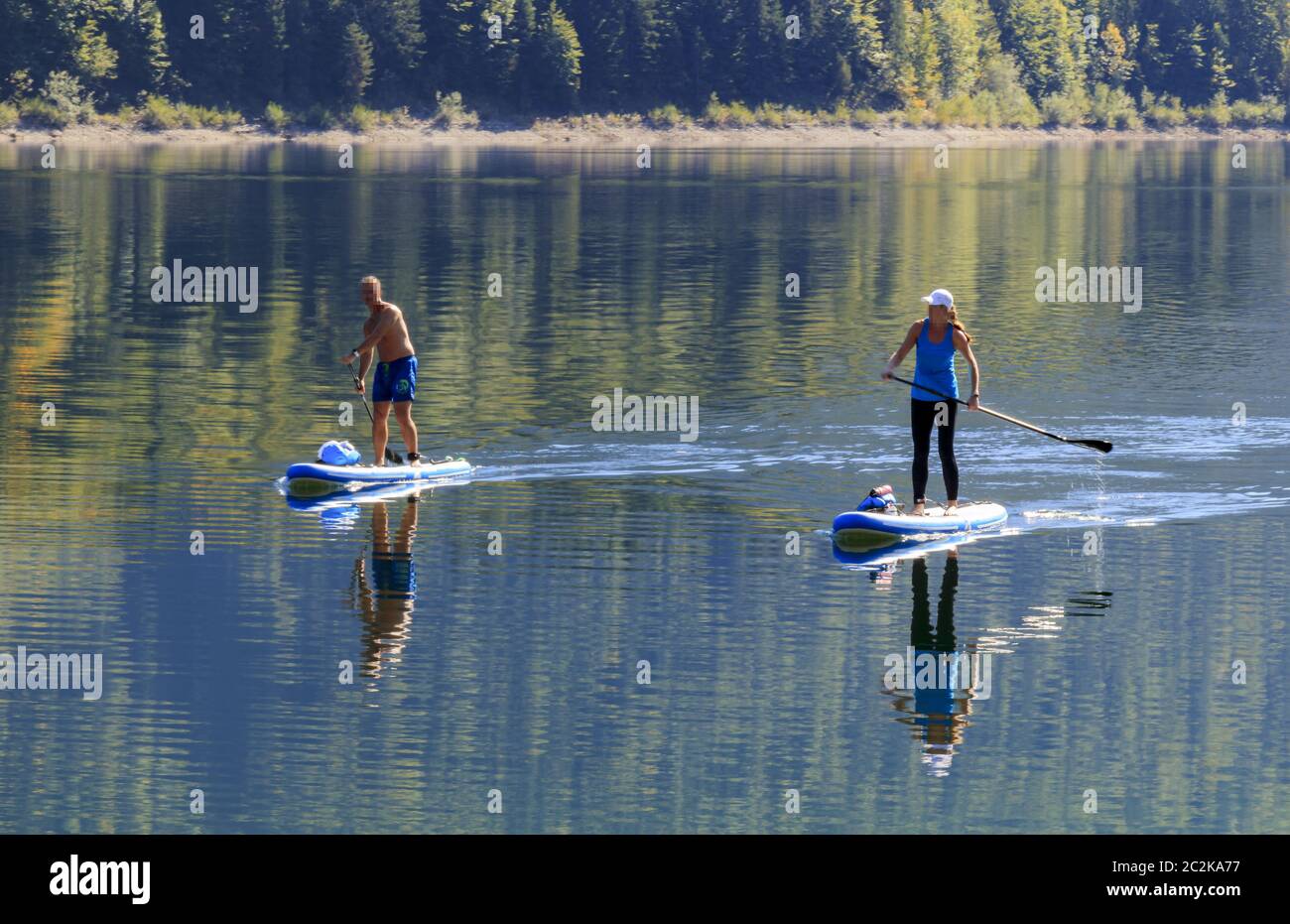 Stand UP Paddling trend sport Stock Photo