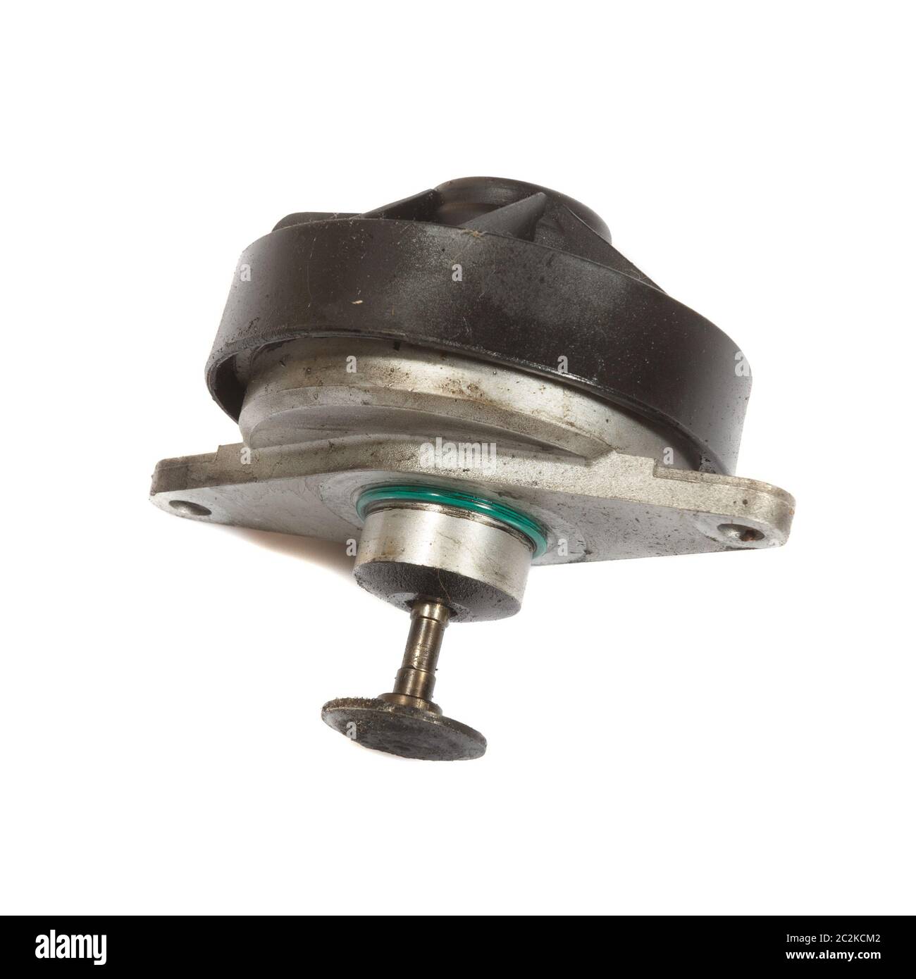 Image of EGR valve, car part isolated on white background Stock Photo