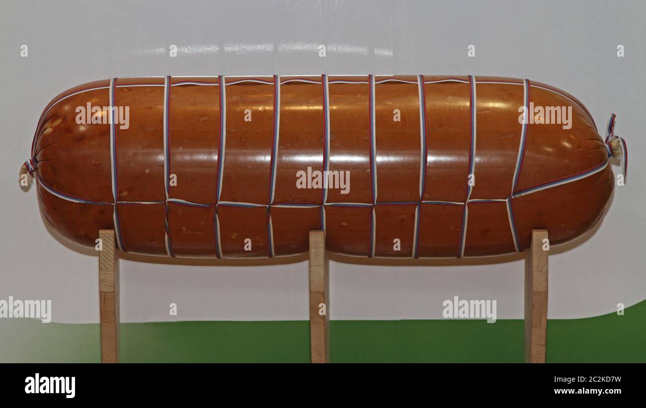 Mortadella Traditional Italian Cured Cold Cut Sausage Stock Photo Alamy