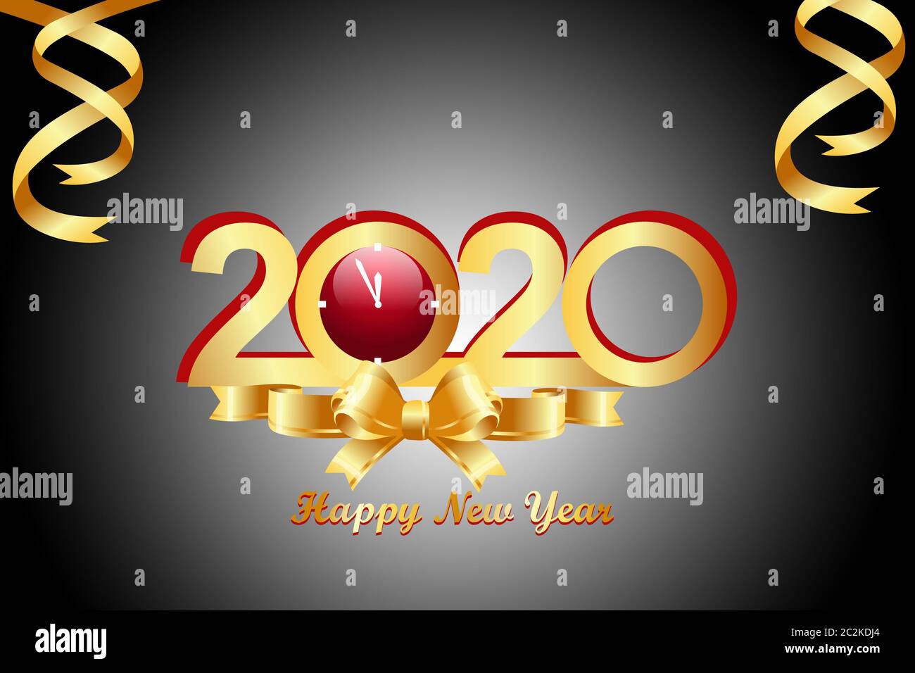 2020 happy new year celebration greetings Stock Photo