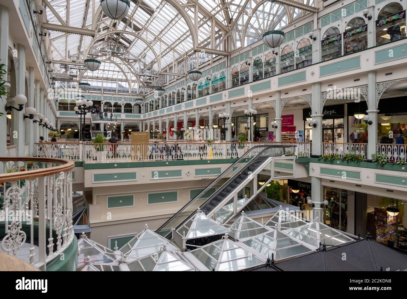 Interior of the St. Stephen's Green Shopping Centre in Dublin, Republic