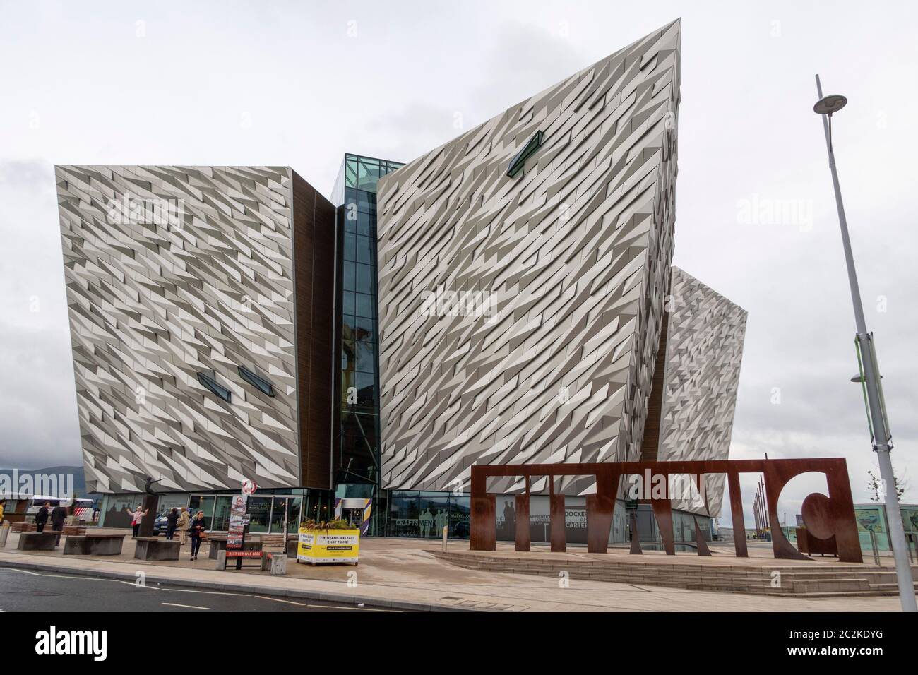 Titanic Belfast museum building in Belfast, Northern Ireland, UK, Europe Stock Photo