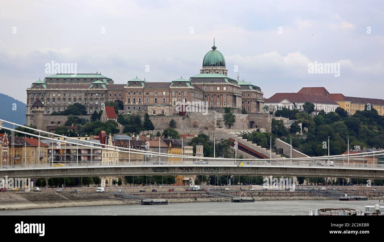 Historic Royal Buda Palace at Castle Hill in Budapest Stock Photo - Alamy