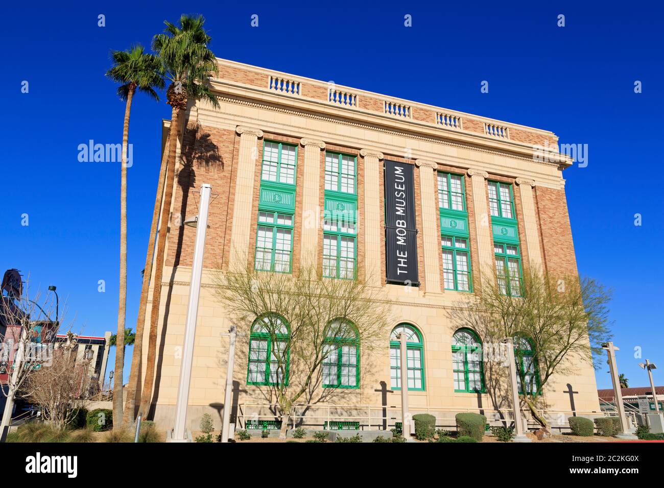 The Mob Museum, Downtown District, Las Vegas, Nevada, USA Stock Photo