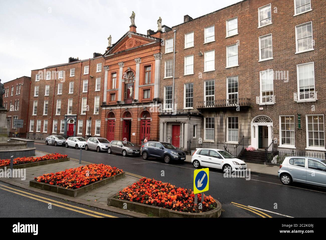 Sacred Heart Catholic Church next to the Limerick Tutorial College in Limerick, Republic of Ireland, Europe Stock Photo
