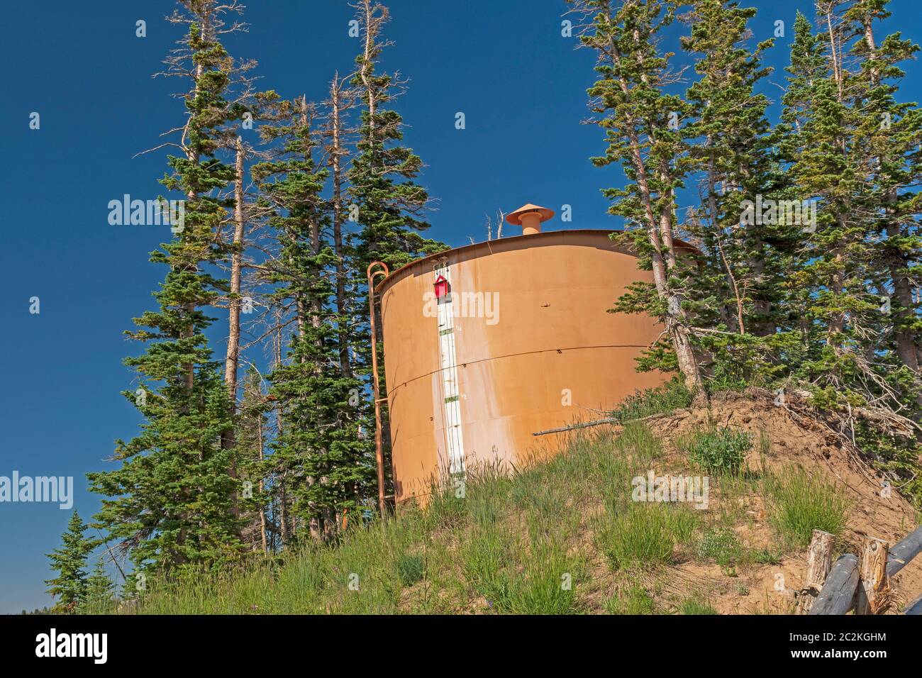 Water Storage Tank at the High Point in Cedar Breaks National Monument in Utah Stock Photo Alamy