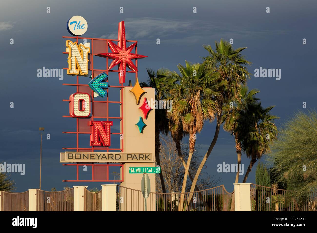Boneyard Park, Downtown District, Las Vegas, Nevada, USA Stock Photo