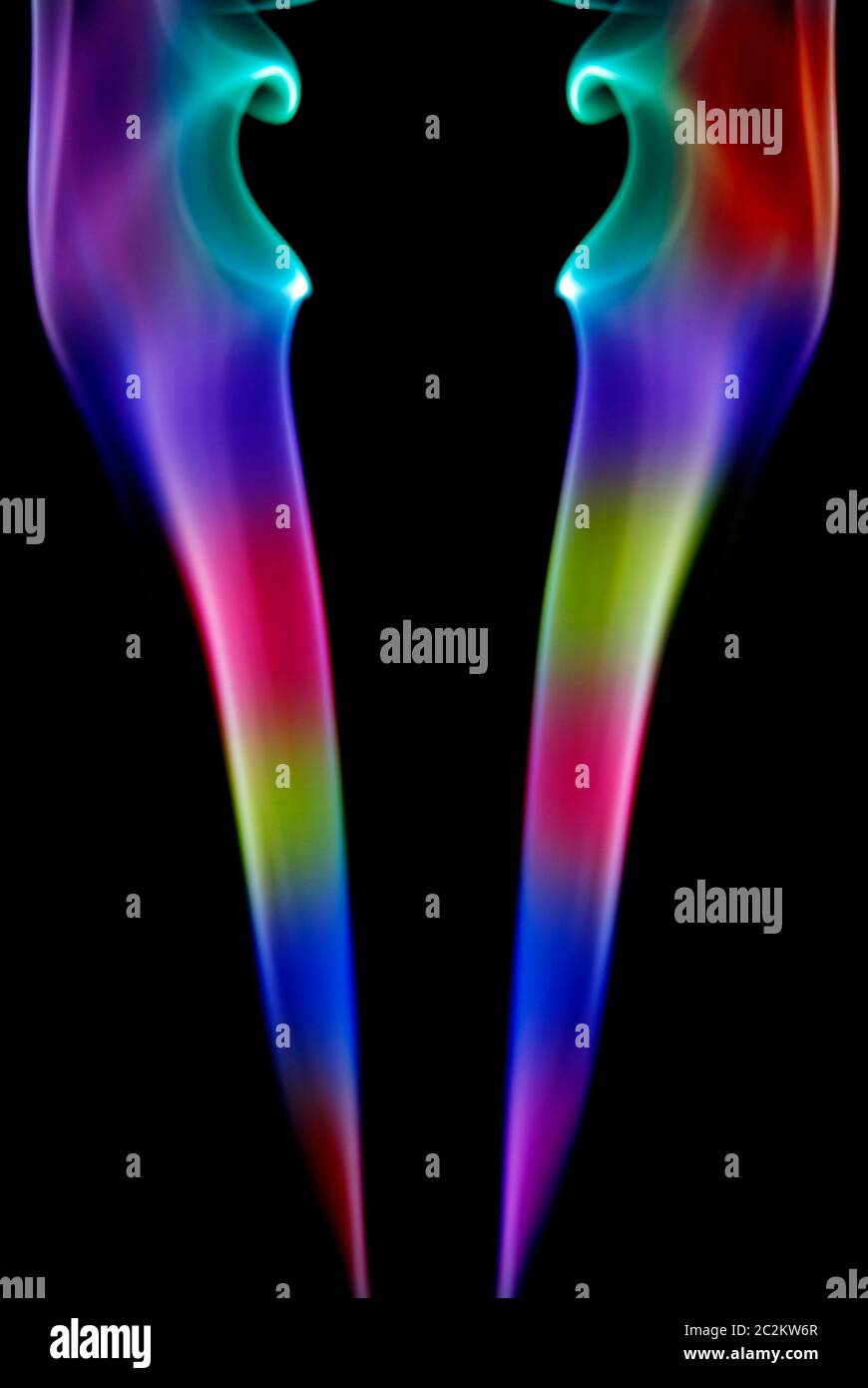 abstract colored smoke in a black background Stock Photo - Alamy
