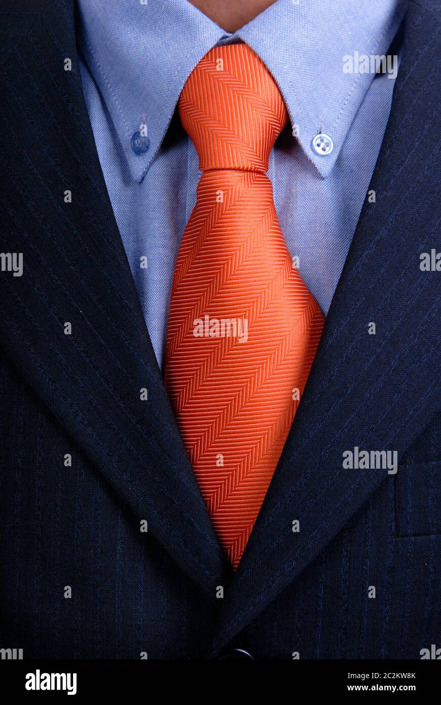 detail of a Business man Suit with red tie Stock Photo Alamy