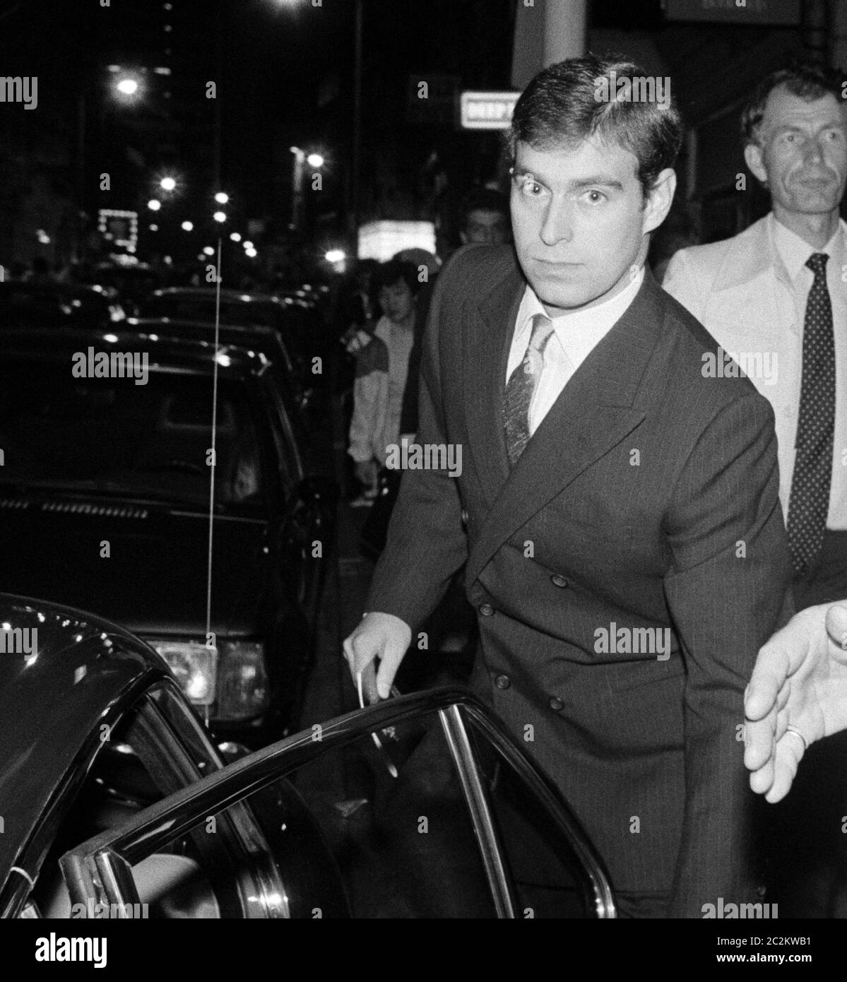 LONDON, UK. c. 1986: HRH Prince Andrew Duke of York at a party in ...