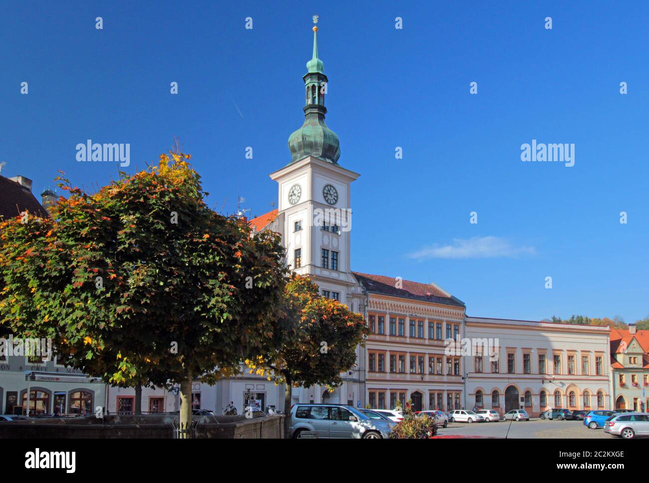 town hall in loket Stock Photo