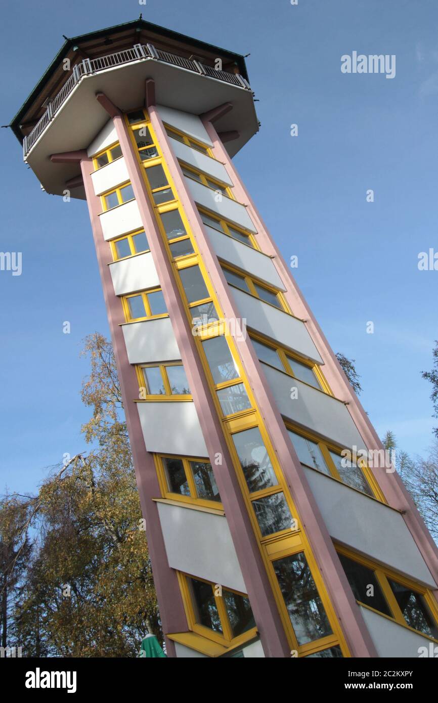 tower of the mountain scheibenberg Stock Photo