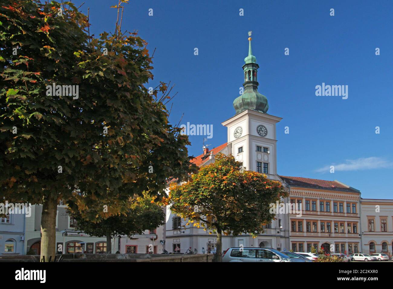 town hall in loket Stock Photo