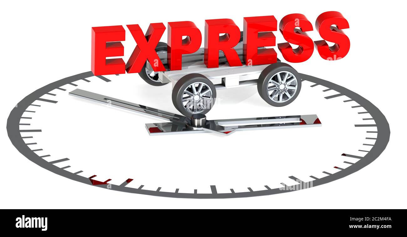 Express Clock transport Stock Photo Alamy