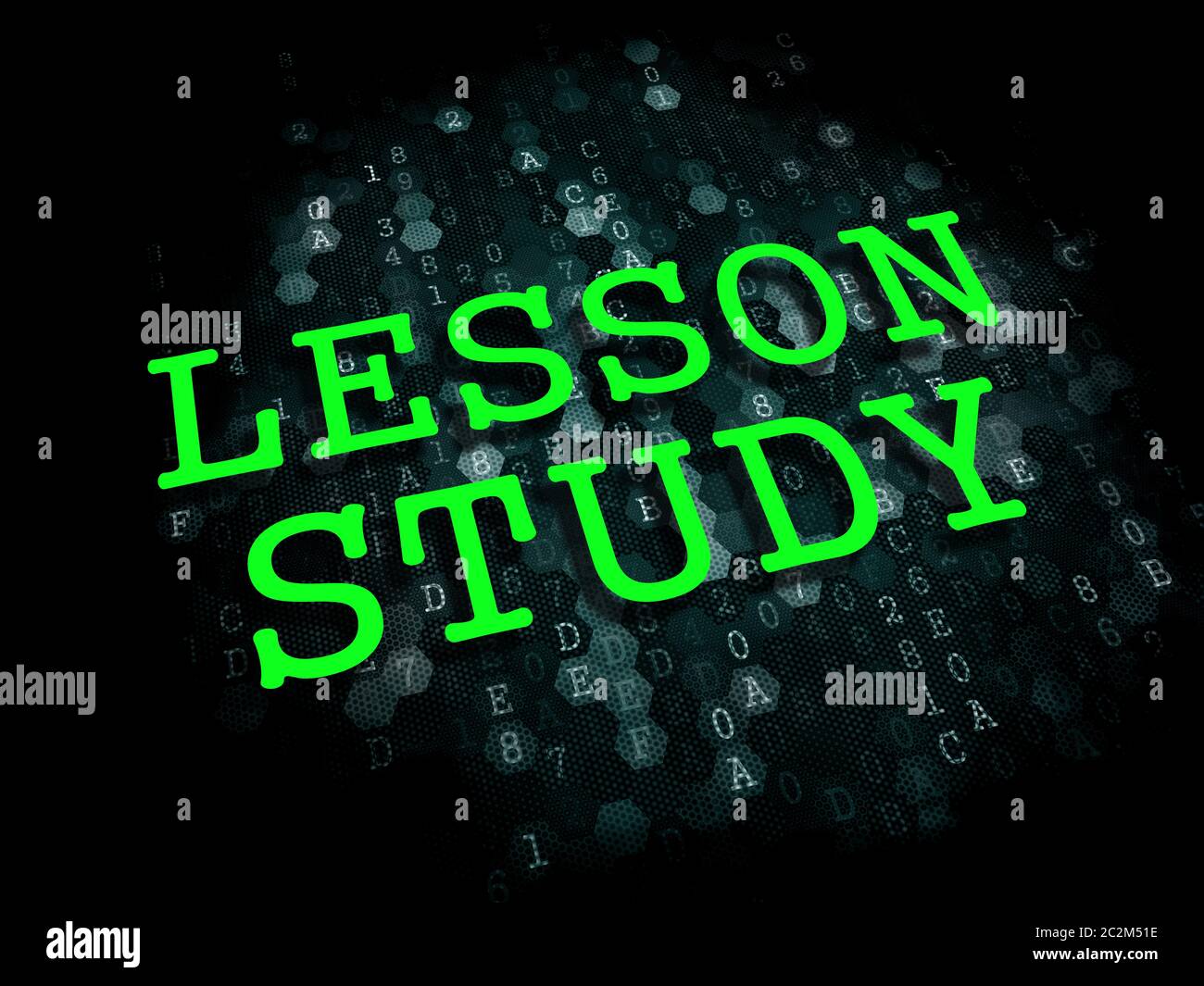 Lesson Study Background Lesson Study - Education Concept. The Word in Light Green Color on Dark ...