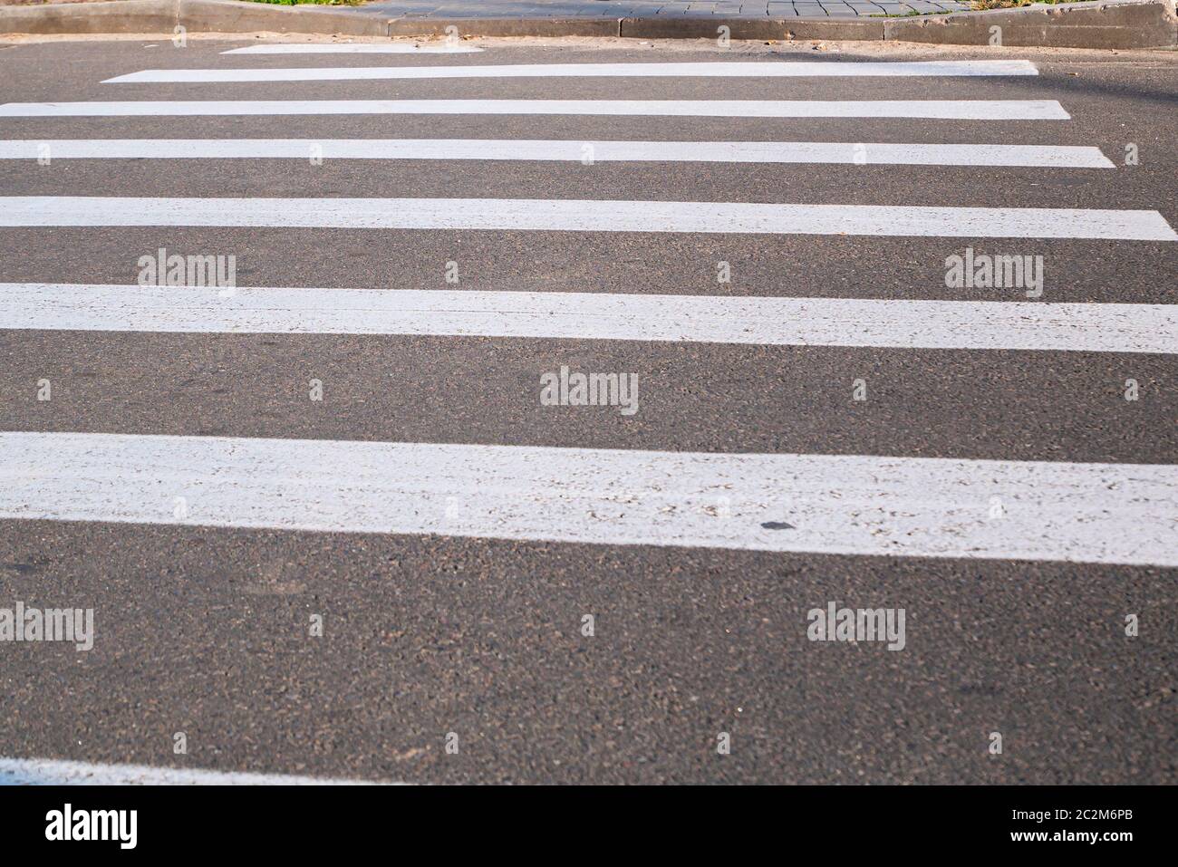 Pedestrian crossing the zebra road. Traffic Laws Stock Photo Alamy