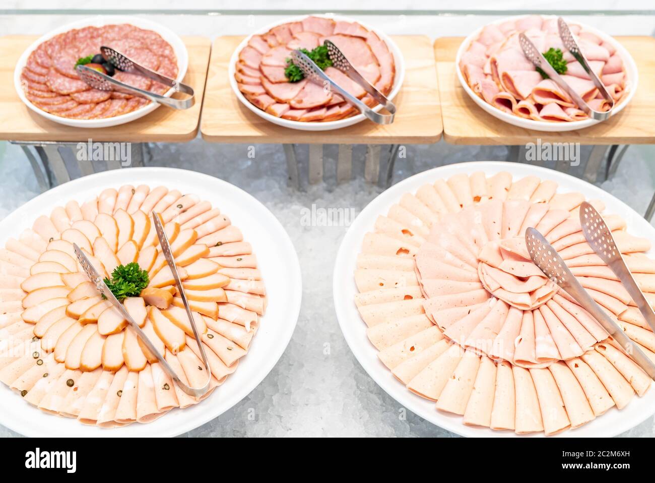 Cold cut meat Stock Photo