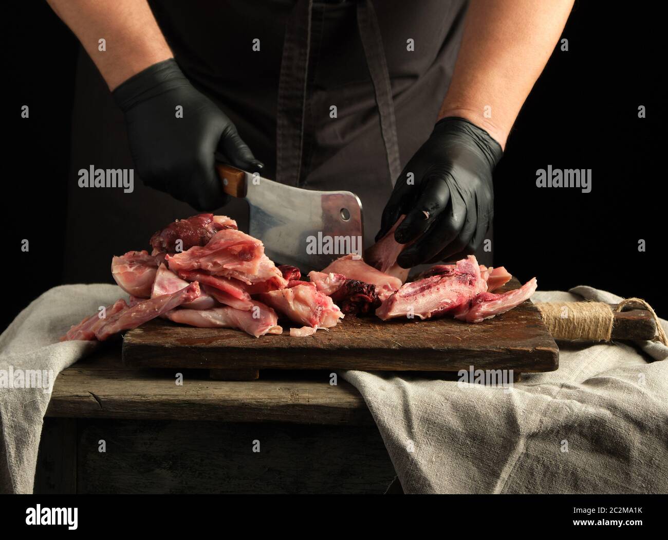 Butcher glove hi-res stock photography and images - Alamy