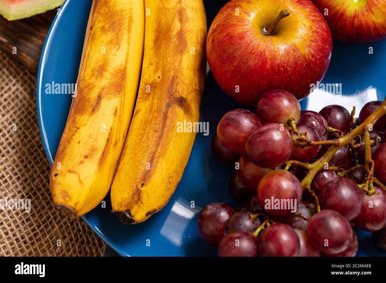 fresh fruits for a rich natural dessert Stock Photo