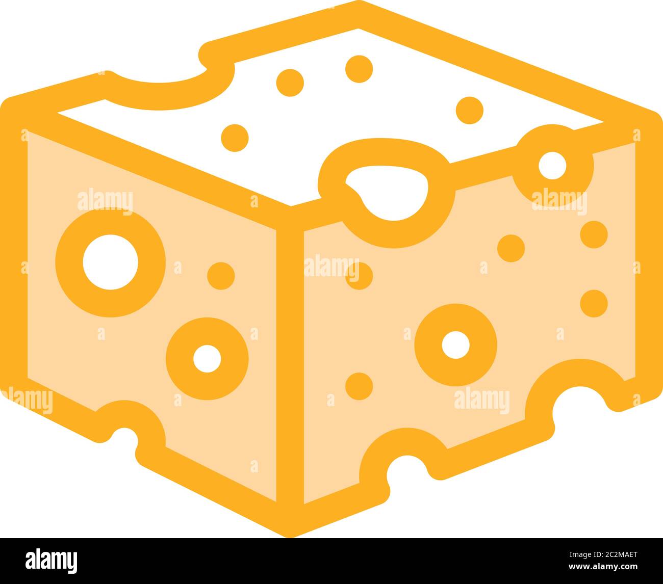 coarse cheese bar icon vector outline illustration Stock Vector Image ...