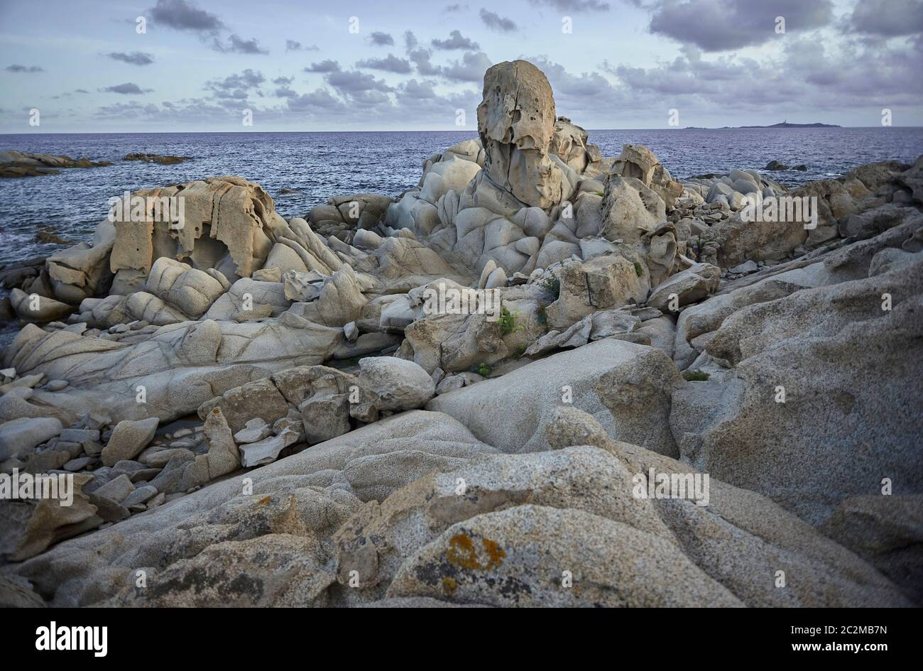 Seascape of a portion of the southern coast of Sardinia with its ...