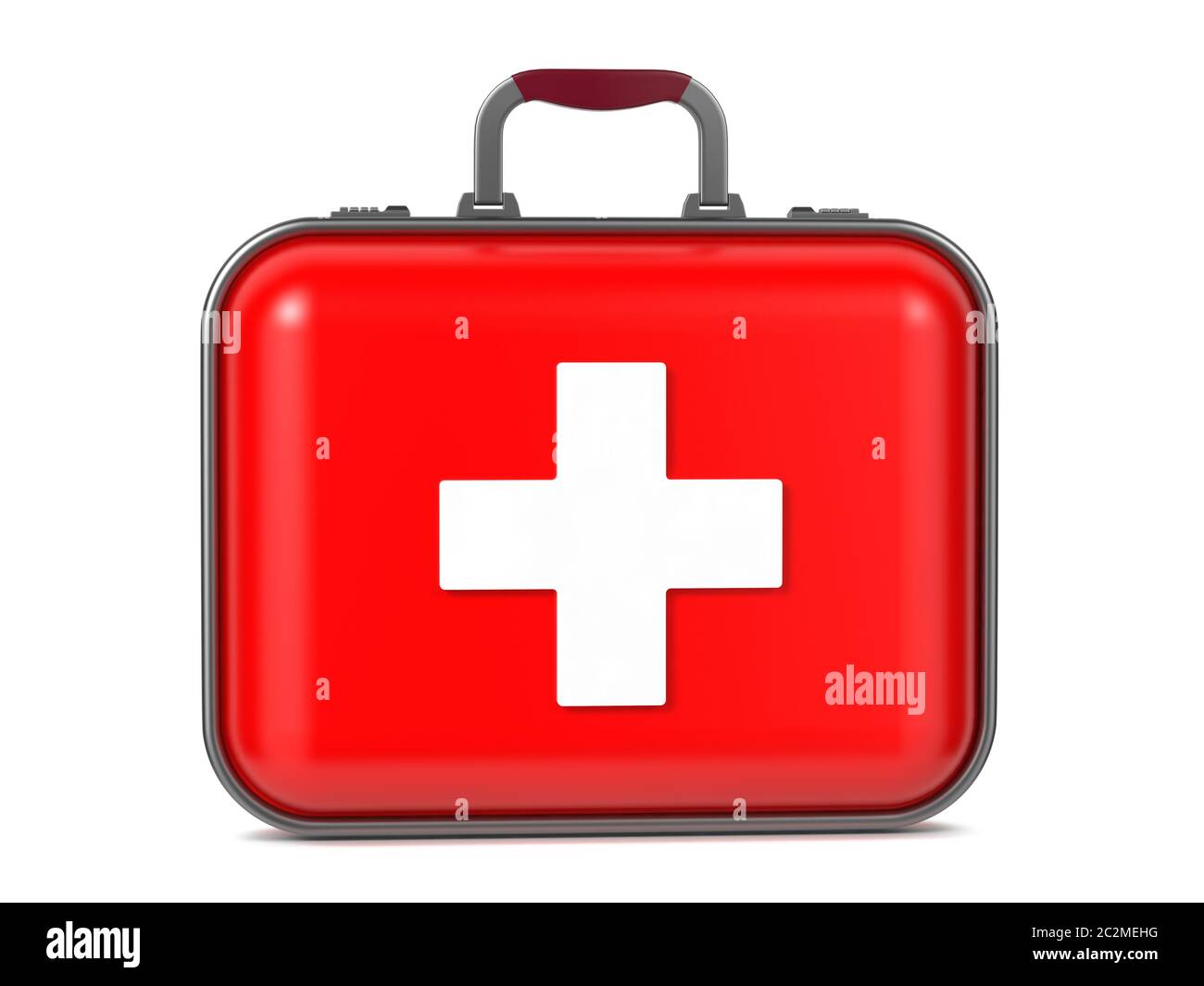 First Aid Kit Isolated on a White Background Stock Photo - Alamy