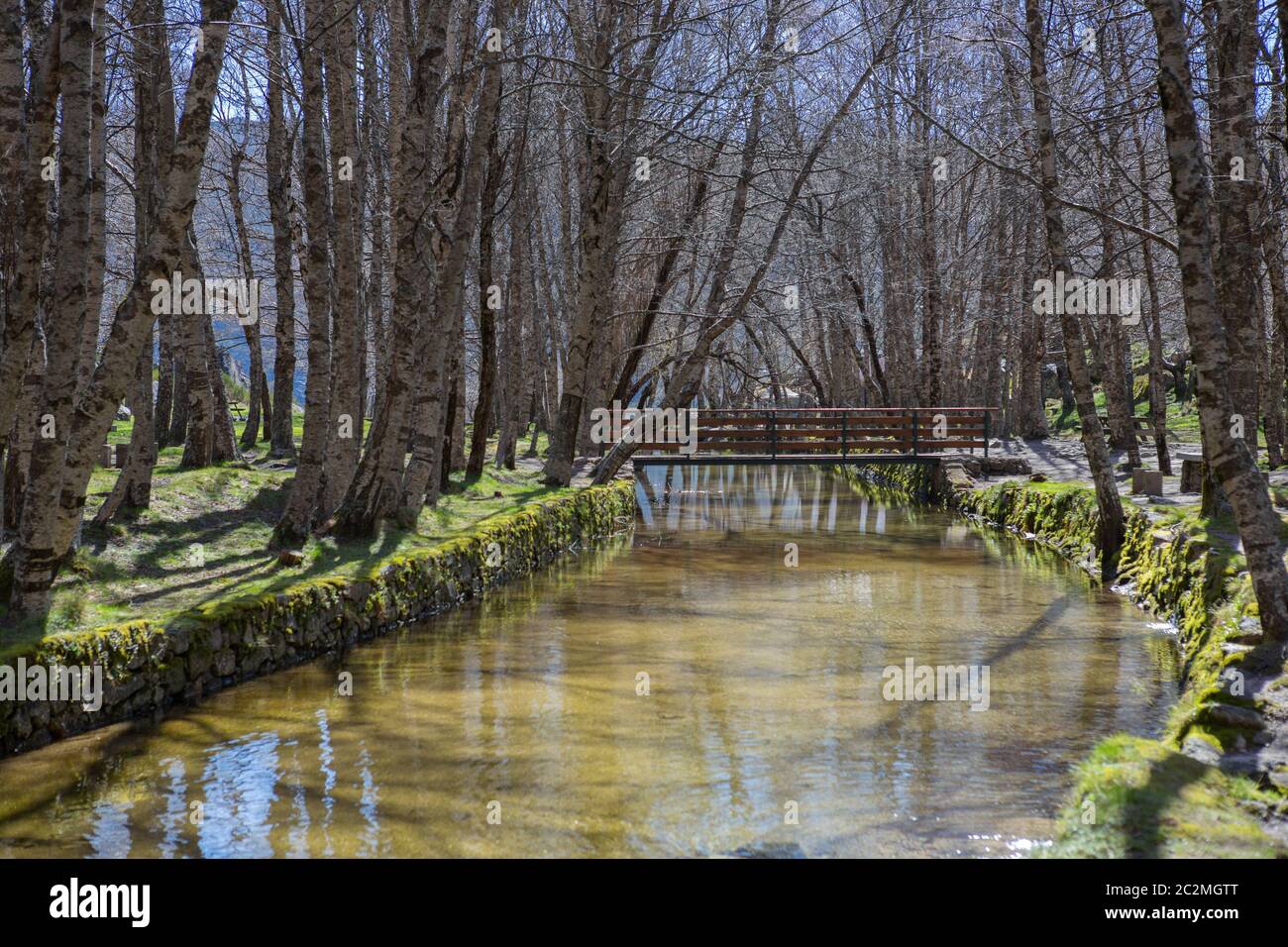 Covao d'ametade in the Serra da Estrela Natural Park. Portugal Stock ...