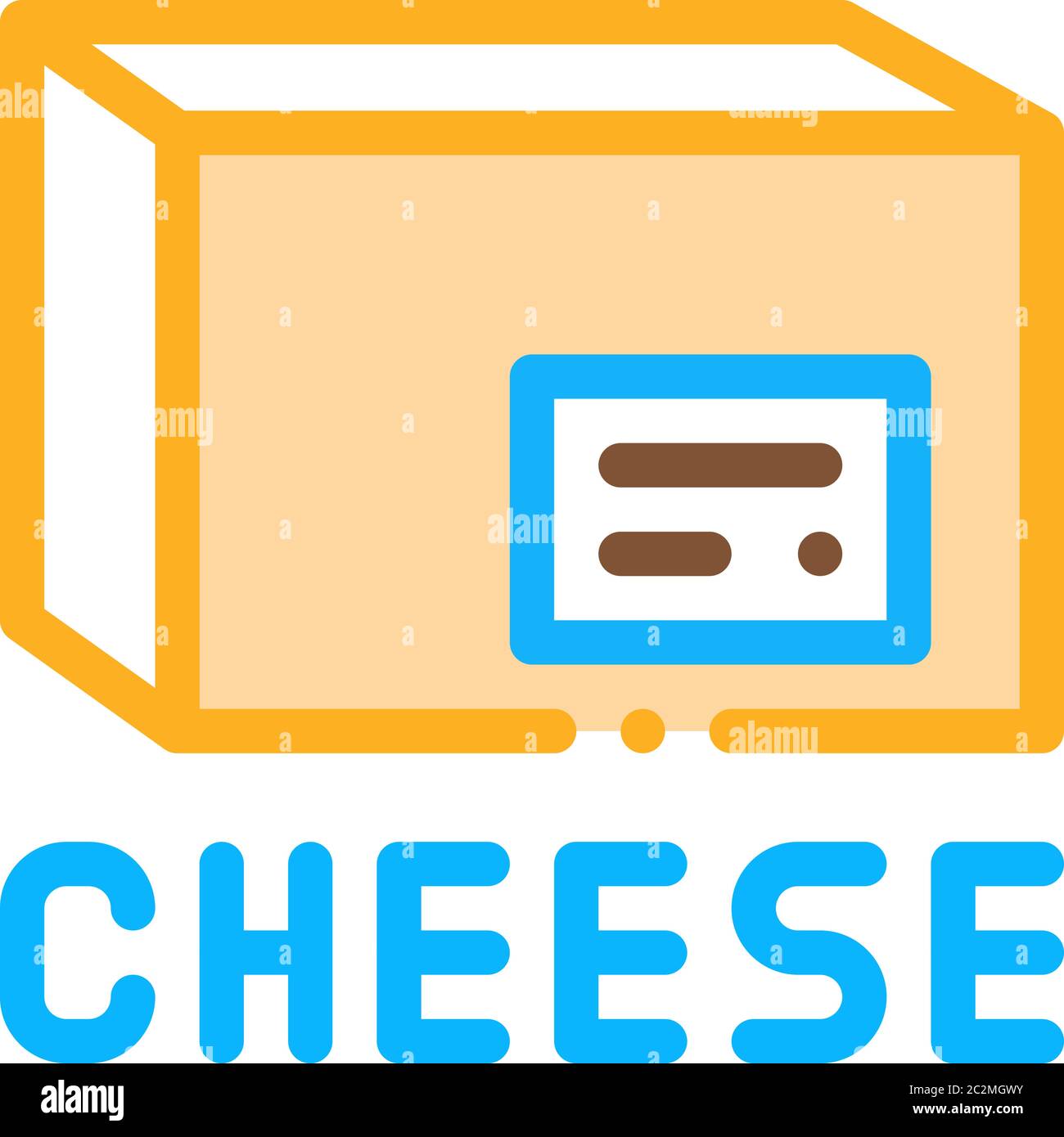 cheese bar icon vector outline illustration Stock Vector Image & Art ...
